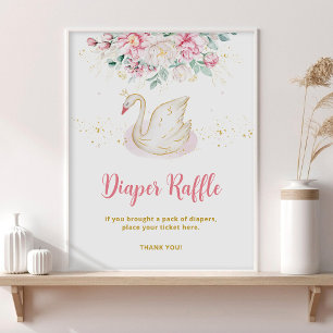 Poster Sorteio de Fraldas Princesa Cisne