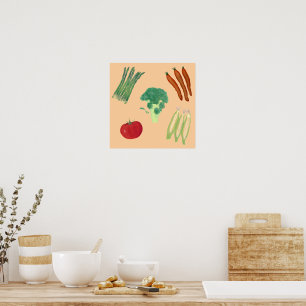 Poster Sortimento de Legumes Pôsteres Personalizados