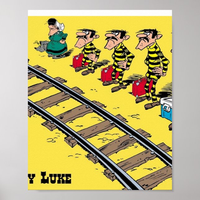 Poster sortuda luke daltons anime filme de tv amarelo esc (Frente)