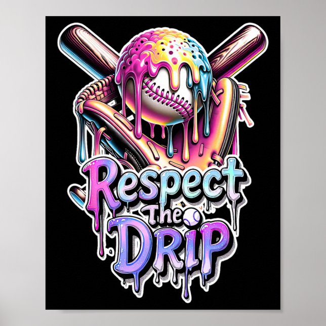 Poster Sorvete Bysebyll Drip Gotejando Respeito Pelo Drip (Frente)