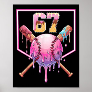 Poster Sorvete Bysebyll Gotejamento Número 67 Jogador 67º