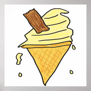 Poster Sorvete Cone