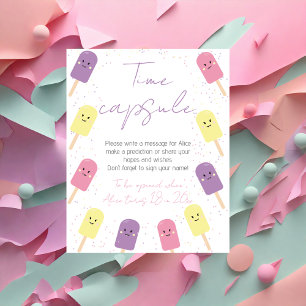 Poster Sorvete Cone Scoop Time Capule