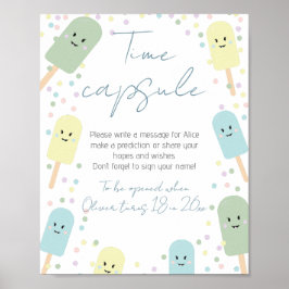 Poster Sorvete Cone Scoop Time Capule