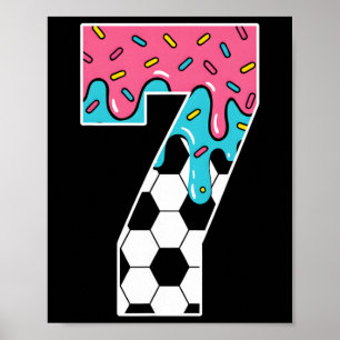 Poster Sorvete de futebol de 7 anos pingando juventude 7º