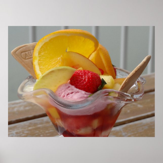 poster sorvete de  Sundae (Frente)