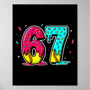 Poster Sorvete Derramando Softll Drip Engraçado 6 7 Seis 