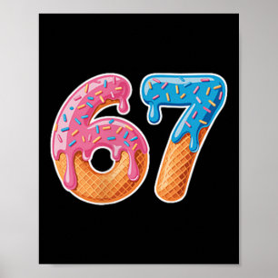 Poster Sorvete Drip Six Seven 6 7 Meme 67