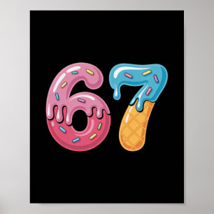 Poster Sorvete Drip Six Seven Esportes Meme Legal 67 Dive