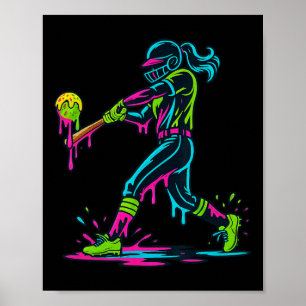 Poster Sorvete Drip Softll Jogador Softll Drip Mulheres G