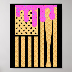 Poster Sorvete Gotejante Bysebyll Para Meninos Amer
