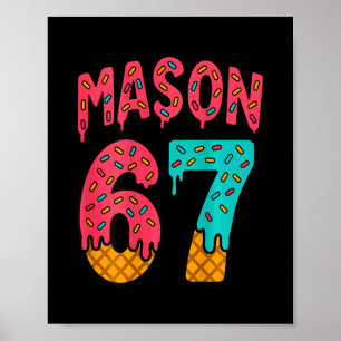 Poster Sorvete Mason 67 Meme Fofo Seis Sete (no Ck) 
