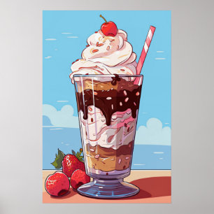 Poster Sorvete Milkshake