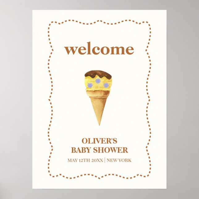 Poster Sorvete Neutral Scoop Boel Bem-vindo (Frente)
