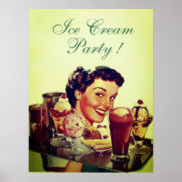 SORVETE PARTY Girl com bandeja de Sorvetes