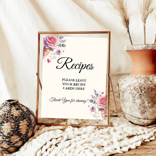 Poster Sorvete Pastel Deixe seus Receitas Chá de Panela