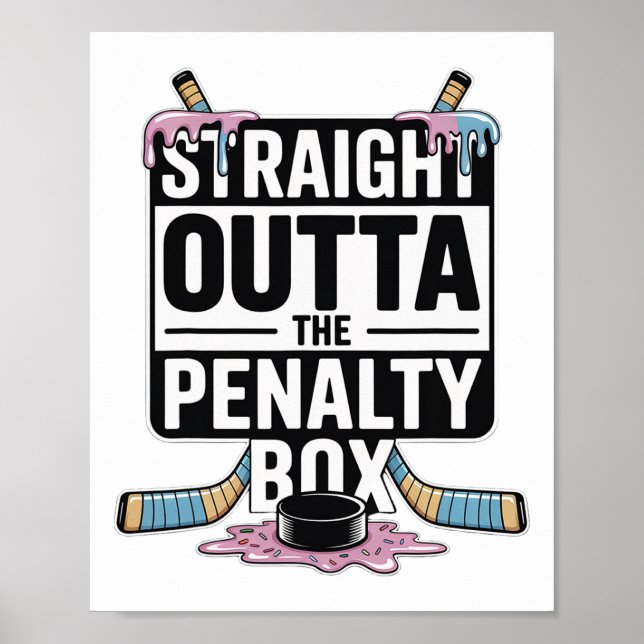 Poster Sorvete Reto da Caixa de Penalidade Gotejamento de (Frente)
