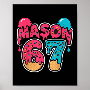 Poster Sorvete Seis Sete Gotejamento Esporte 67 Diversão