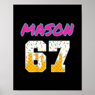 Poster Sorvete Six Seven 67 Piada Divertida Gen Alpha Mas