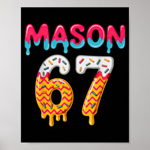 Poster Sorvete Six Seven Drip 67 Mason Meme 