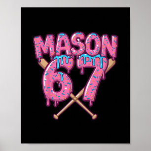 Poster Sorvete Six Seven Drip Esporte 67 Diversão Mason M