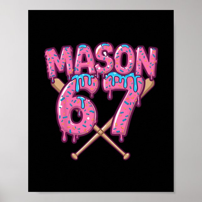 Poster Sorvete Six Seven Drip Esporte 67 Diversão Mason M (Frente)