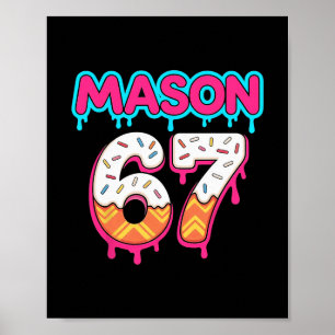 Poster Sorvete Six Seven Drip Sport 67 Mason Meme
