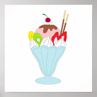Poster Sorvete Sundae
