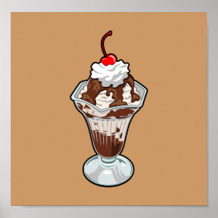 Póster Sorvete Sundae