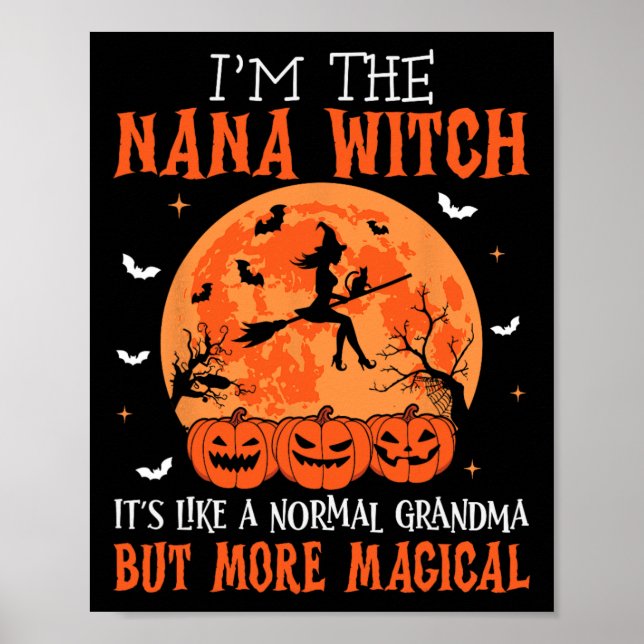 Poster Sou a Bruxa da Nana. É como um vovô normal. (Frente)