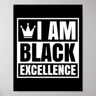 Poster Sou a Excelência negra História negra Mulheres afr