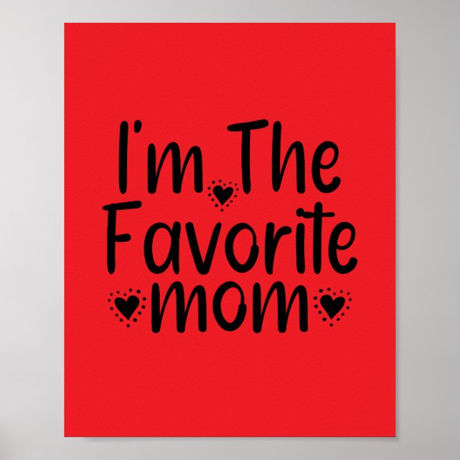 Poster Sou a mãe favorita (Frente)