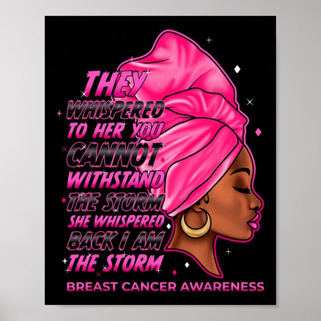 Poster Sou a tempestade Mulheres Negras Sobreviventes do  (Frente)
