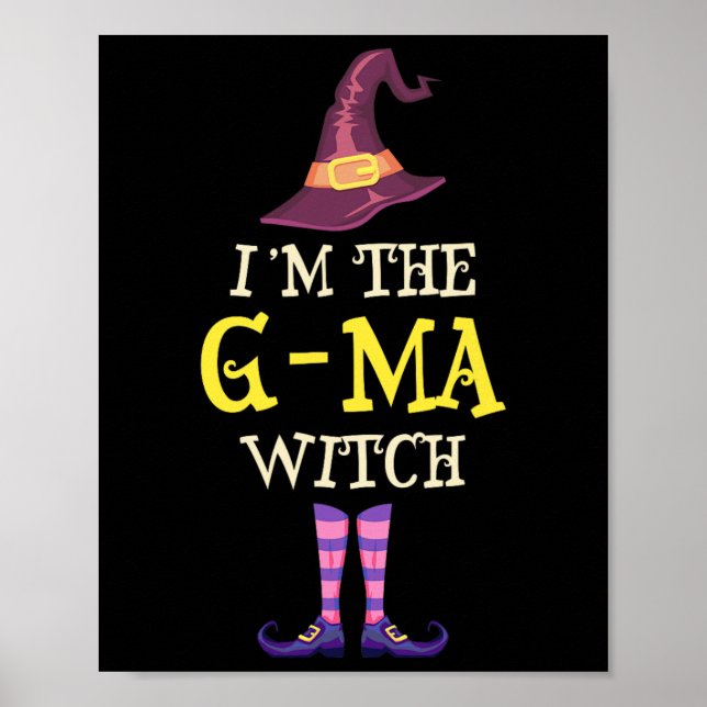Poster Sou a Testemunha das mães do Dia das Bruxas Engraç (Frente)