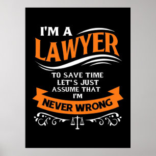 Poster Sou Advogado Que Nunca Estou Errado