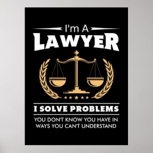 Poster Sou Advogado, Resolvo Problemas