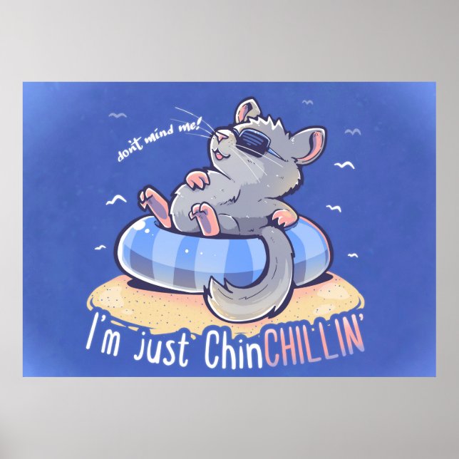 Poster Sou apenas ChinCHILLIN (Frente)