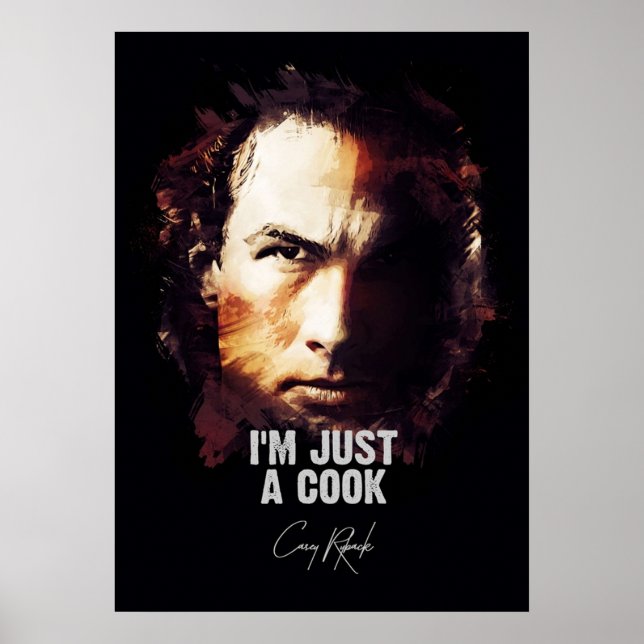 Poster Sou apenas um cozinheiro Casey Ryback sob a ordem (Frente)