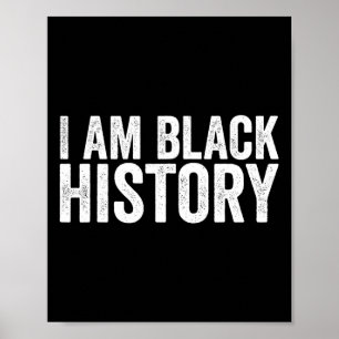 Poster Sou Camisa De História Negra Para Crianças Meninos