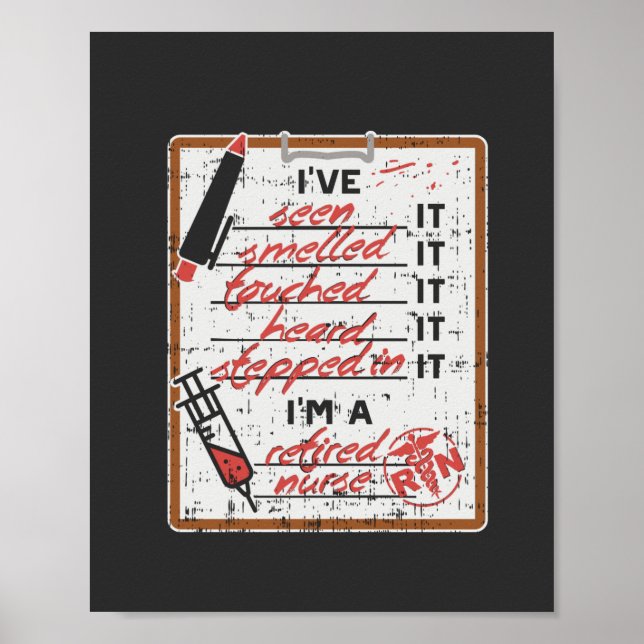 Poster Sou enfermeira aposentada (Frente)