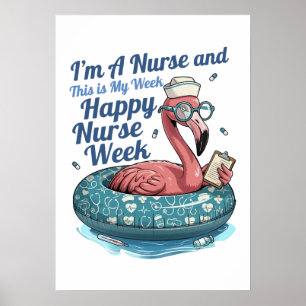 Poster sou enfermeira e esta é minha semana feliz semana