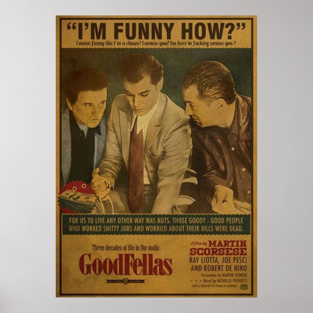 Poster sou engraçado como (Frente)