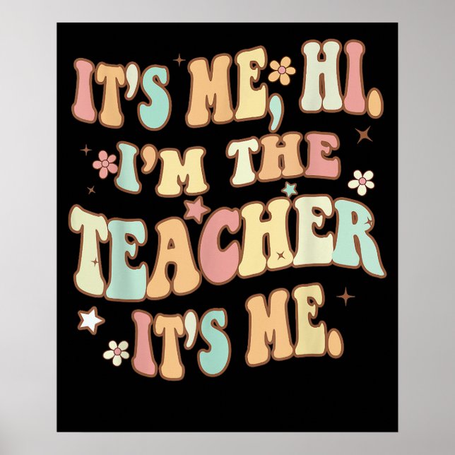 Poster Sou Eu, Sou O Professor, Sou Engraçado. (Frente)