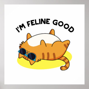 Poster Sou Feline, Gato Gordinho Felino.