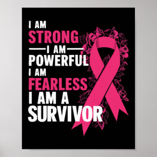 Poster Sou Forte E Poderoso Awarenes De Cancer Da Mama Se