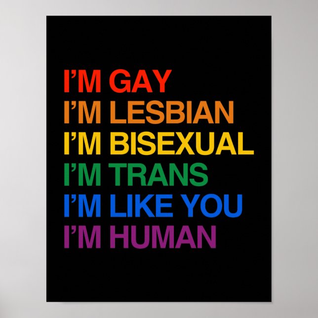 PÓSTER SOU GLBT, SOU HUMANO. (Frente)