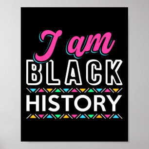 Poster Sou História Negra Camisa História Negra Mês Áfric