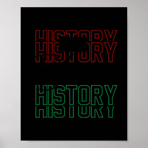 Poster Sou História Negra Camisa História Negra Mês Áfric