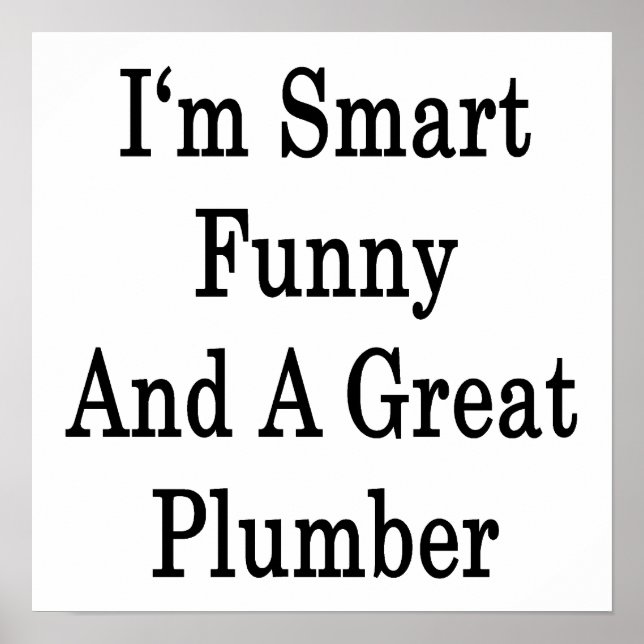 Póster Sou inteligente, engraçado e Excelente (Frente)