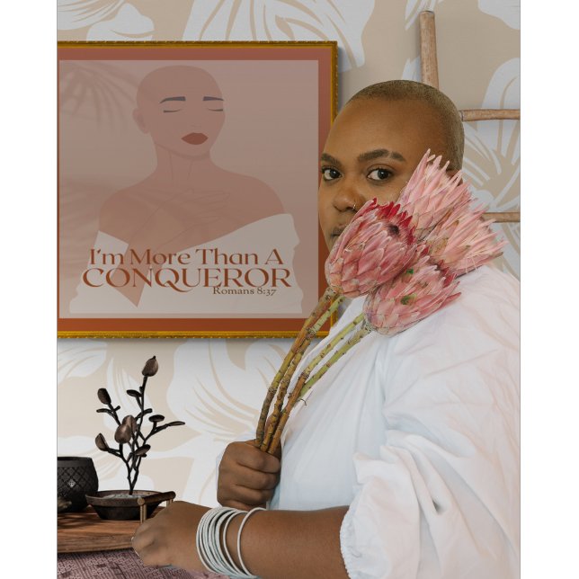 Póster Sou mais do que uma Conquistadora e fé cristã (Criador carregado)